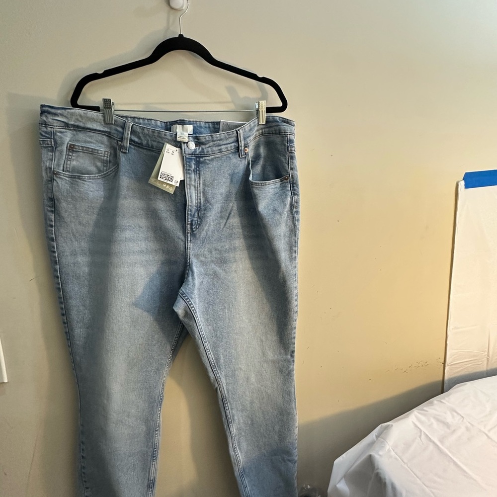 H&M Women's Light Blue Straight Leg Jeans